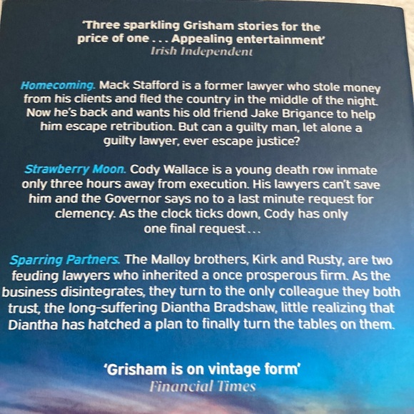 📚 JOHN GRISHAM book “Sparring Partners” - Picture 5 of 5